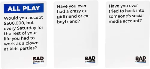 Miniatura 4 de BAD CHOICES Juego de fiesta + set de After Dark – Divertido juego de cartas para adultos para amigos y noche de juegos Divertido juego de mesa
