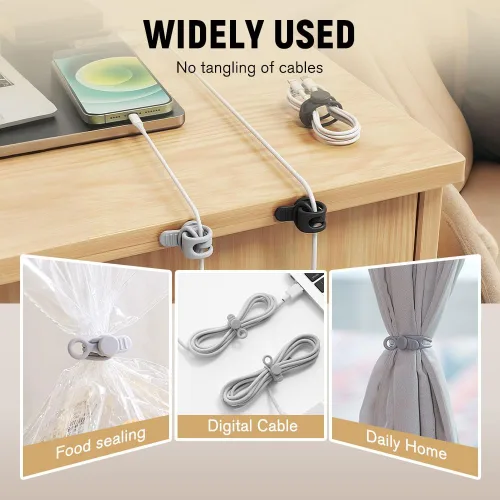 Miniatura 5 de Upgraded Data Cable Organizer - Made of Silicone, A Multi-Purpose Cable Bundling Tool(12pcs)