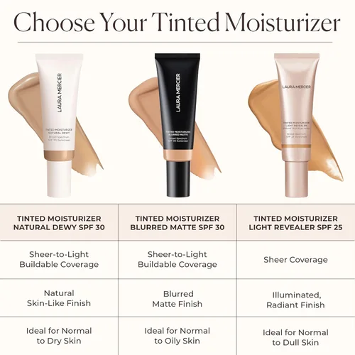 Miniatura 7 de Laura Mercier Hidratante tintado Light Revealer Iluminador natural de la piel con SPF 25: hidratación durante todo el día, cobertura ultra