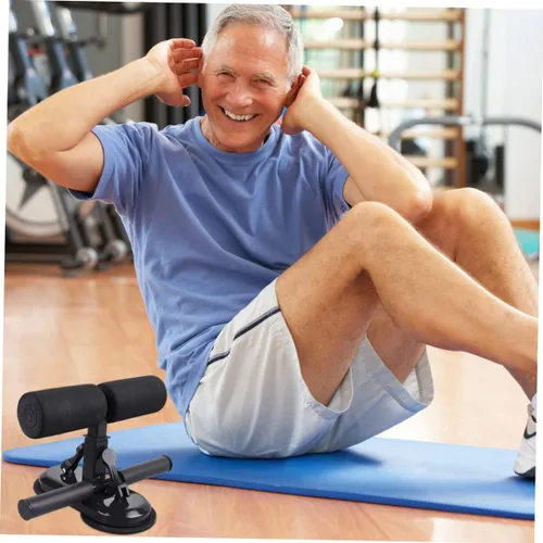 Miniatura 7 de Toddmomy Estufa plegable parabrisas 1pc barra de fitness cintura vientre herramienta de ejercicio lechón piso canicas auto-cebado palo de Negro