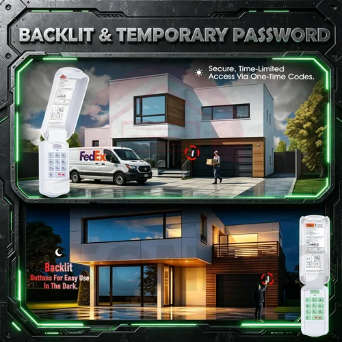Miniatura 5 de ASONPAO GK-R for Wireless Genie Garage Door Opener Keypad, Replacement for All Intellicode Genie Garage Door Opener