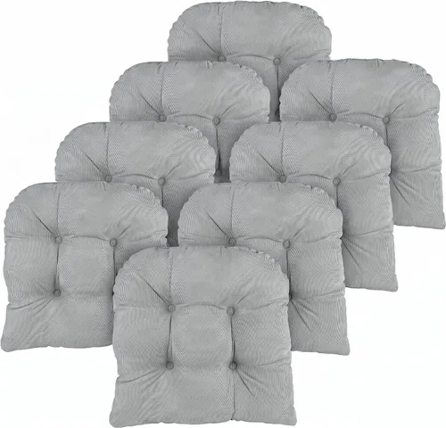 Miniatura 48 de Klear Vu Gripper Overstuffed - Cojines universales antideslizantes para silla de comedor para decoración de cocina o uso de oficina, almohadilla