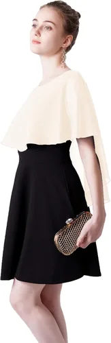 Miniatura 3 de Capelets de gasa para mujer, chales y envolturas suaves para vestido de noche, boda, capa Bole
