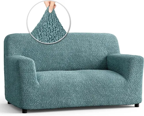 Miniatura 50 de Fundas elásticas de sofá prémium para sofá, funda para silla, lavable, apta para perros y mascotas, fundas elásticas de poliéster para sofá biplaza