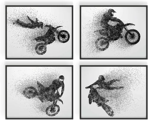 Miniatura 5 de Summit Designs Motocross - Regalos de motocross, decoración para pared de dormitorio, carteles para pared, decoración de motocross, arte, arte