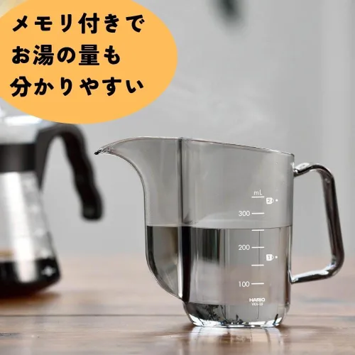 Miniatura 2 de Hario V60 - Hervidor de goteo "Air", 11.8 fl oz, negro transparente