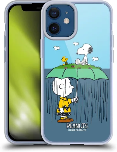 Miniatura 56 de Head Case Designs Funda de gel con licencia oficial de Peanuts Snoopy & Woodstock Halfs and Laughs [protección de grado militar] compatible
