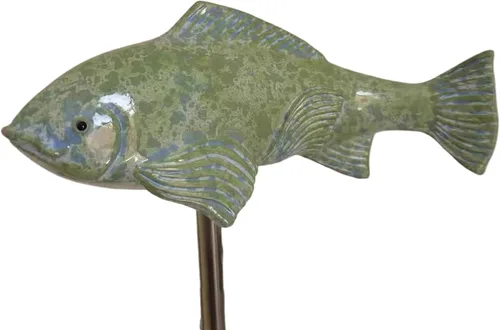 Miniatura 14 de Koi Fish Decor Garden: 3 piezas de escultura de pez Koi de resina, estatua de peces de jardín con estaca, para exteriores, patio, césped, estanque