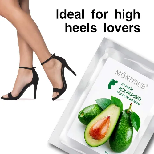 Miniatura 8 de [5 pares] MOND'SUB - Mascarillas hidratantes para pies y aceite de aguacate orgánico – Mascarilla hidratante para pies de bebé para piel seca – Cura