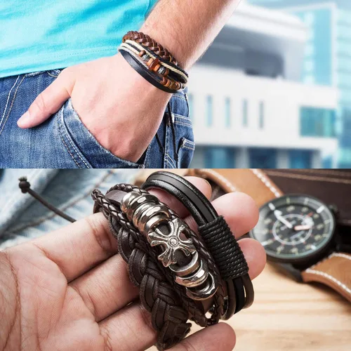 Miniatura 6 de TeeLiy Cordón plano de cuero genuino de 3 mm, cuerda de trenzado para joyería, cordones de zapatos de cuero, artes y manualidades, monedero