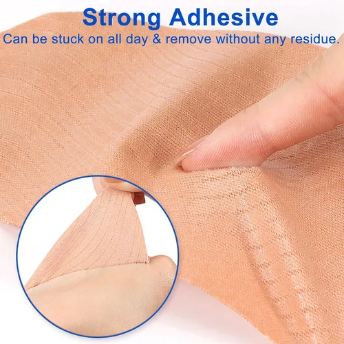 Miniatura 5 de Parches antirozaduras para muslos, 10 unidades, cintas de fricción para muslos, almohadillas para prevenir rozaduras, para mujeres y niñas, tono