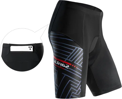 Miniatura 63 de Santic Pantalones cortos de ciclismo para hombre, pantalones acolchados para ciclismo, ropa de ciclismo