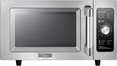 Miniatura 9 de Midea Equipment 1034N0A - Horno de microondas comercial para encimera con dial, 1000 W, acero inoxidable, 1.2 pies cúbicos