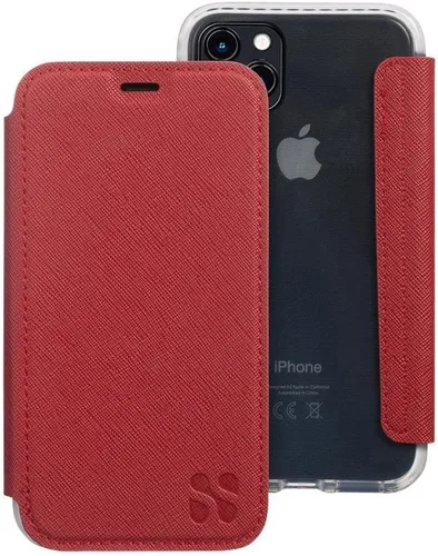 Miniatura 86 de SafeSleeve Funda de piel tipo cartera desmontable para iPhone 14 con bloqueador EMF para teléfono celular con 3 tarjeteros y soporte ajustable