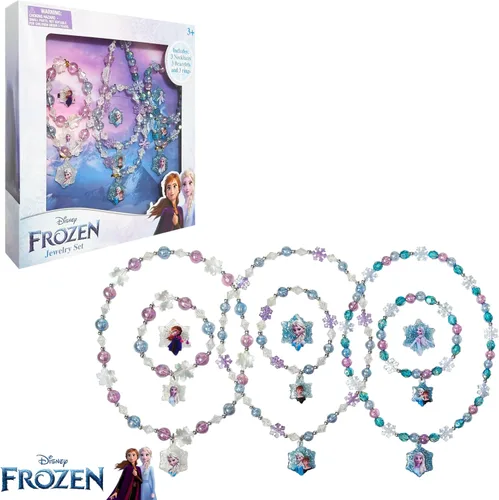Miniatura 6 de LUV HER Girls Jewelry Set - Dress Up Toy Jewelry Box Set with Bead Necklaces, Bracelets, and Rings - Frozen Play Accessories - Ages 3+