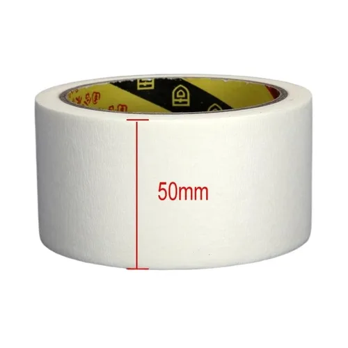 Miniatura 4 de Washi Cinta adhesiva blanca de alta temperatura, un solo lado, desgarrable, grabable, decorativa para officina, Coche, pintura al óleo, boceto