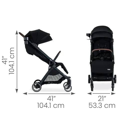 Miniatura 8 de Britax Juniper - Cochecito compacto para llevar, sistema Fastpack sin esfuerzo con RapidFold de una sola mano, portátil y ligero para viajes, asa