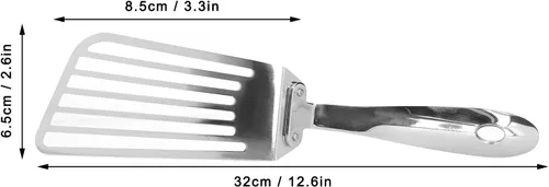 Miniatura 4 de Espátula ranurada, rebanada de carne de acero inoxidable, herramienta de cocina, espátulas de metal, utensilios de cocina para hamburguesas