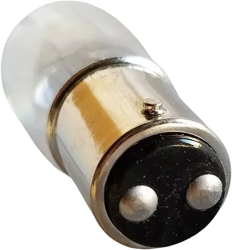 Miniatura 4 de (2 unidades) Bombillas transparentes tipo empuje para Kenmore Singer Janome Otra bombilla de máquina de coser estilo antiguo 15W 120V