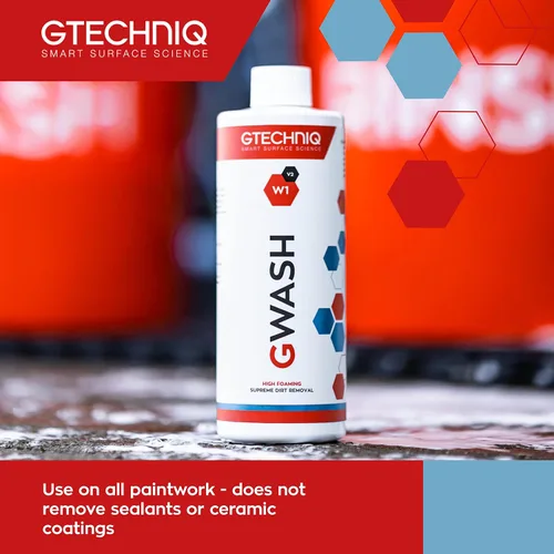 Miniatura 4 de Gtechniq - W1 GWash - Alta espuma, rompe el vínculo entre la película de suciedad y la pintura; Lubrica para una mínima abrasión de la superficie
