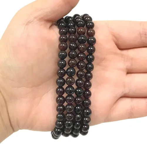 Miniatura 233 de Gem Avenue Handmade Round Bead Stretch Bracelet Unisex Natural Stone Beaded Jewelry for Men & Women, Elastic Wristband for Daily Wear