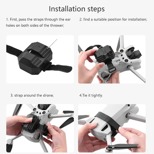 Miniatura 6 de Sistema Airdrop compatible con DJI Mini 4 Pro/Mini 3/Mini 3 Pro/Mini 2/Mini SE Drone Payload Dropper Release Dropper System Delivery Transport