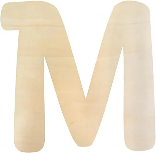 Miniatura 20 de Letras de madera grandes S, letras de madera grandes de 12 pulgadas, letras de madera sin terminar para decoración de pared, manualidades, tablero