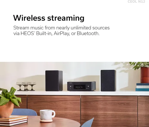 Miniatura 7 de Denon RCD-N12 Reproductor de CD Bluetooth con sintonizador de radio AM/FM integrado y Wi-Fi, reproductores de CD para sistema estéreo doméstico