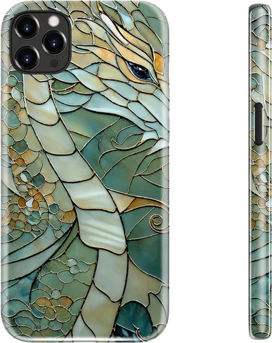 Miniatura 62 de LUHOURI Funda para iPhone 12 Mini, compatible con carga inalámbrica, doble capa, interior de silicona suave + carcasa exterior dura, bonito diseño
