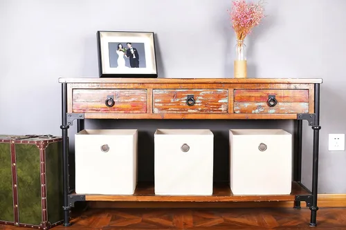 Miniatura 4 de Amelitory Organizadores de Almacenamiento en Cubos Plegables de Tela con Cajón, Juego de 6, Beige