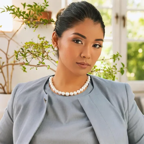 Miniatura 46 de Aretes colgantes de plata de ley 925 seleccionados a mano AAA+ de 7.5 a 0.315 in con perlas cultivadas de agua dulce blancas para mujer