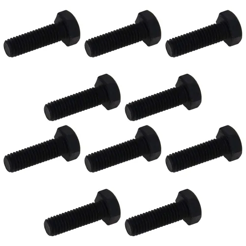Miniatura 10 de Aicosineg M8 x 0.394 in Acero al carbono Grado 8.8 Tornillo de cabeza hexagonal externa Tornillos de rosca métrica Tornillos hexagonales sujetador