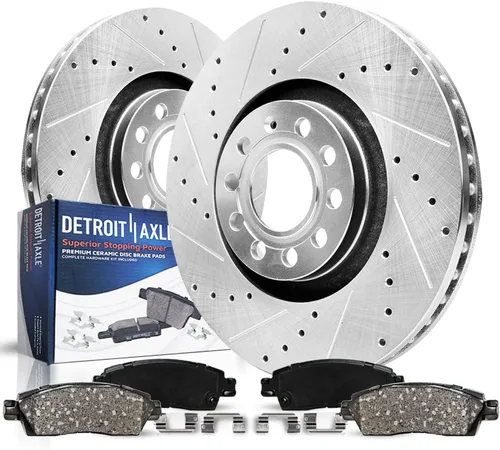 Miniatura 10 de Detroit Axle - Zapatas de freno traseras para Chrysler PT Cruiser 04-09, reemplazo de zapatas de freno semimetálicas 2004 2005 2006 2007 2008 2009