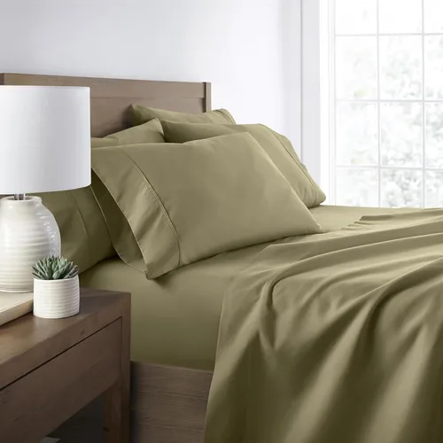 Miniatura 24 de ienjoy Home Linen Market - Juego de sábanas de 6 piezas, color rubor, tamaño King Blush