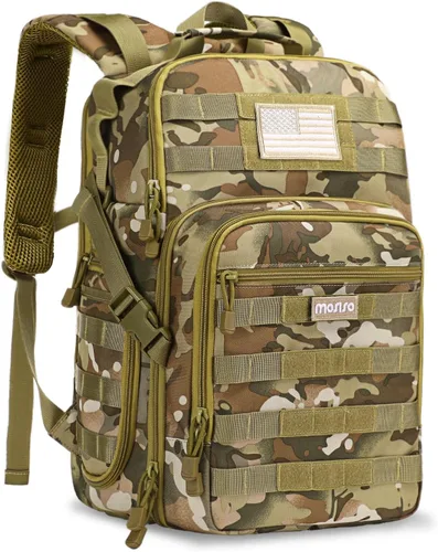 MOSISO Mochila para cámara, DSLR/SLR/SLR/sin espejo para fotografía táctica con soporte para trípode y compartimento para laptop de 15 a 16 pulgadas