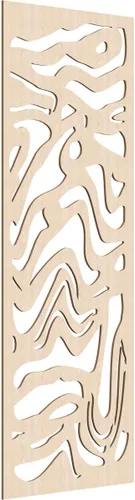 Miniatura 89 de 9 3/8"W x 24 3/8"H x 1/4"T Northfield Decorativos Paneles de Pared de Madera Calado, Abedul