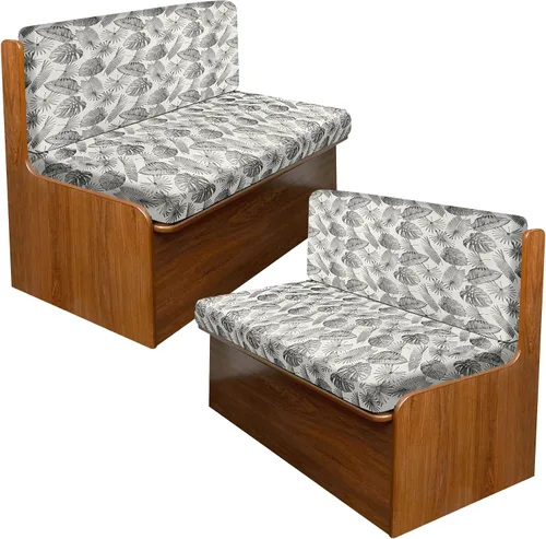 Miniatura 97 de Fundas de cojín tipo cuero para sofá, juego de fundas protectoras de muebles para sillón seccional, sofá biplaza de tela de elastano elástica