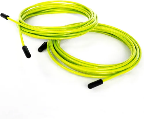 Miniatura 6 de BRANK SPORTS® Paquete de 2 cuerdas de acero de repuesto para todas las cuerdas de saltar Longitud 12 pies 2 diámetros y 7 colores para elegir