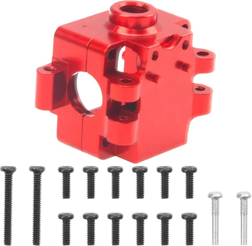 Miniatura 7 de Carcasa de caja de cambios diferencial de aleación de aluminio, carcasa de caja de engranajes, compatible con Wltoys 284131 K969 K989 P929 1/28 RC
