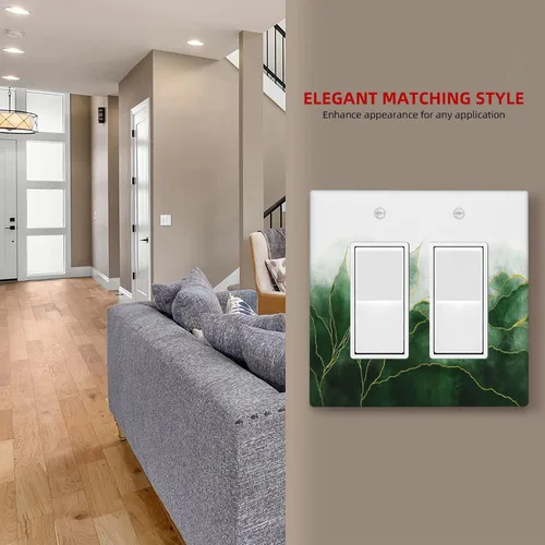 Miniatura 42 de Placa Decorativa de Pared de Granja Rústica con Cuerno de Madera para Puerta de Granero 1 Banda Duplex Cubiertas de Toma Eléctrica Soltera