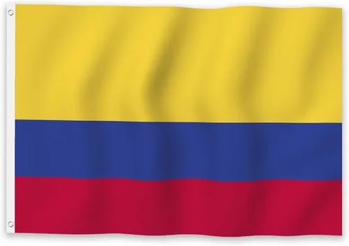 YongFoto Bandera de Columbia de 1 x 1.5 pies, bandera nacional colombiana para celebraciones al aire libre, hogar, jardín, porche, fiesta, banderas
