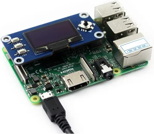 Miniatura 5 de 1.3inch 128x64 OLED pantalla HAT para Raspberry Pi 4 3 Jetson Nano SPI/I2C interfaz con controlador incorporado @ XYGStudy