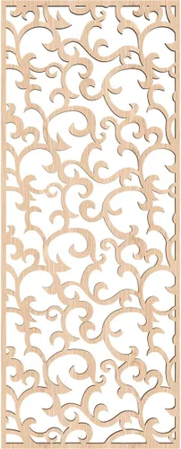 Miniatura 4 de Wheatland Paneles de pared decorativos de madera con calado, 9 3/8 pulgadas de ancho x 24 3/8 pulgadas de alto x 1/4 de alto, roble rojo rojo