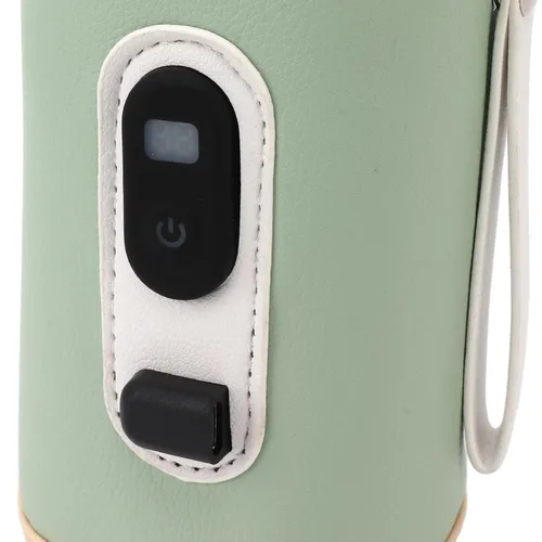 Miniatura 8 de Calentador de biberones USB, portátil, 5 velocidades, ajustable, para leche materna (verde)
