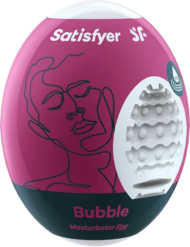 Miniatura 2 de Satisfyer Masturbator Egg - Stroker para masturbación masculina, manga de placer portátil, súper elástica, no requiere lubricante, desechable, de un