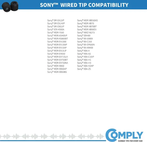 Miniatura 7 de Fundas de espuma aislantes para auriculares de Comply Específico de Sony S