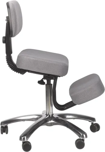 Miniatura 6 de BetterPosture Jazzy Kneeling chair – Silla ergonómica multifuncional para arrodillarse que ayuda a reducir la tensión de espalda y cuello Gris