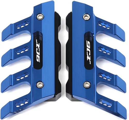 Protectores de horquilla para Y&AMAHA Xj6 XJ6 XJ 6 motocicleta guardabarros delantero protector de horquilla protector de guardabarros delantero Azul