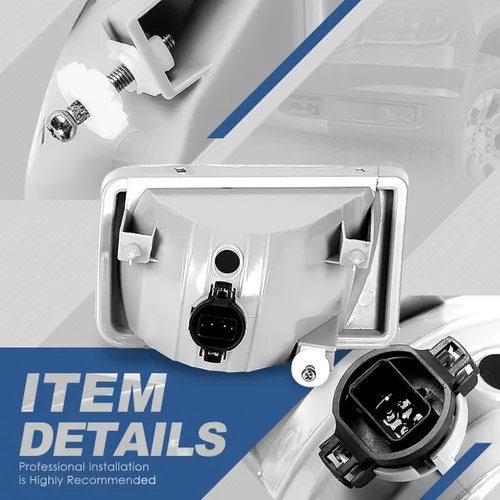 Miniatura 3 de Auto Dynasty Luces antiniebla compatibles con Chevy Silverado 07-15/Chevy Avalanche 07-13/Chevy Tahoe 07-17/Chevy Suburban 07-14/GMC Sierra Ahumado