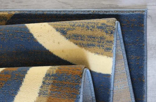 Miniatura 5 de Masada Rugs, Stephanie Collection - Alfombra de área moderna y contemporánea, 1100, azul, beige, marrón (5 pies 3 pulgadas x 7 pies 3 pulgadas)